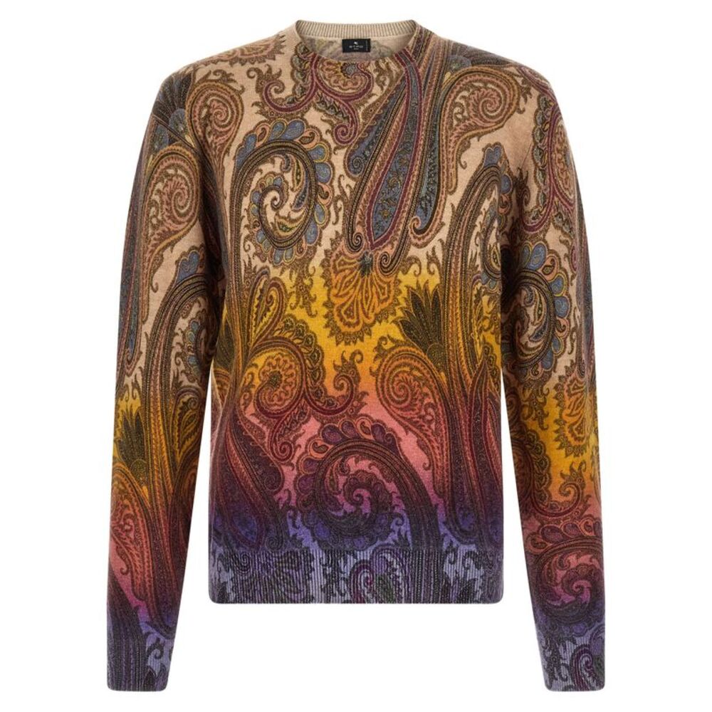 Etro Multicolor Wool Men's Cardigan